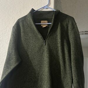 Pendleton Men's Olive Zip-Up Sweater